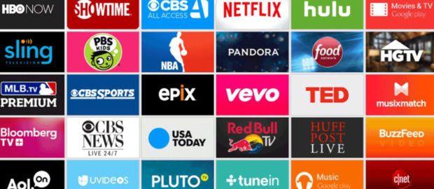 logos de los servicios de entretenimiento via streaming