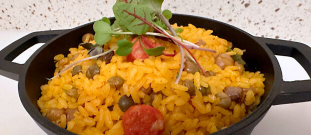 Arroz con Chistorra y gandules